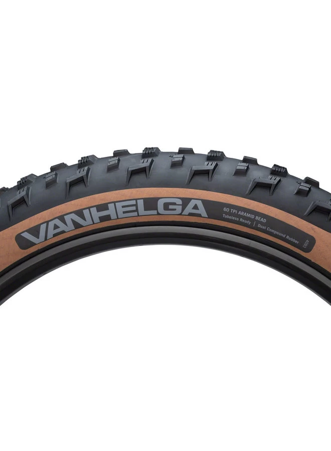 45NRTH Vanhelga Tire - 27.5 X 4 Tubeless Folding Black/Tan 60tpi 6 45NRTH Vanhelga Tire - 27.5 X 4 Tubeless Folding Black/Tan 60tpi - Image 4