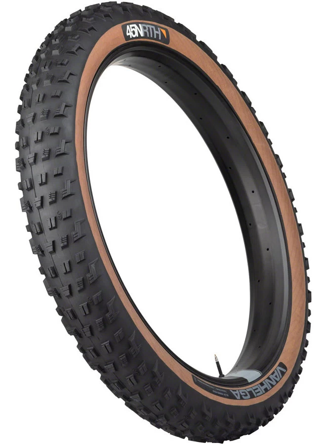 45NRTH Vanhelga Tire - 27.5 X 4 Tubeless Folding Black/Tan 60tpi 7 45NRTH Vanhelga Tire - 27.5 X 4 Tubeless Folding Black/Tan 60tpi - Image 5