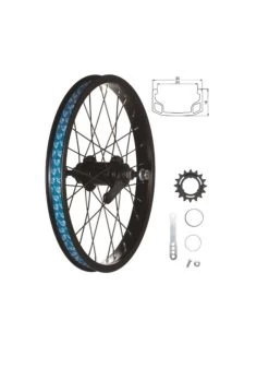 49N WHEEL REAR 16" COASTER NUT BLK