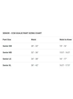 2021 CCM GHP 1.9 SR GOAL PANT -Sports Equipment Shop ccm hockey 2021 ccm ghp 19 sr goal pant 4