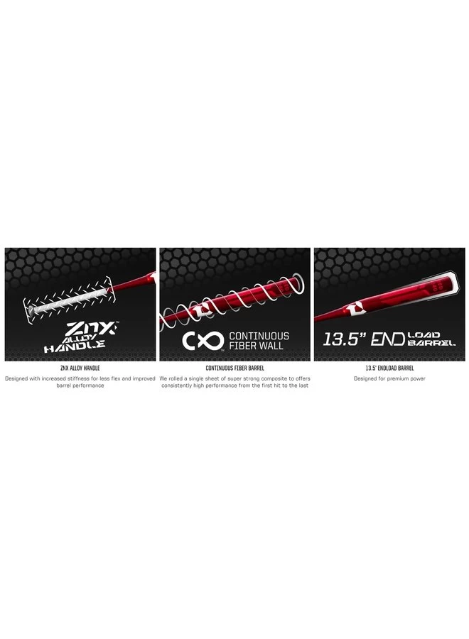 2023 DEMARINI NAUTALAI RED 13.5" SOFTBALL BAT 7 2023 DEMARINI NAUTALAI RED 13.5" SOFTBALL BAT - Image 5