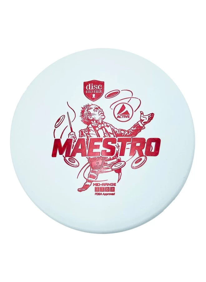 DISCMANIA ACTIVE BASIC DISC GOLF MAESTRO MID RANGE WHITE 3 DISCMANIA ACTIVE BASIC DISC GOLF MAESTRO MID RANGE WHITE