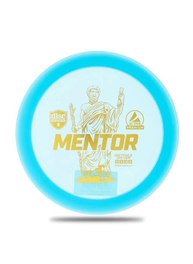 DISCMANIA ACTIVE PREMIUM DISC GOLF MENTOR DISTANCE DRIVER BLUE 3 DISCMANIA ACTIVE PREMIUM DISC GOLF MENTOR DISTANCE DRIVER BLUE