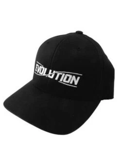 DISCMANIA FLEXFIT EVOLUTION HAT S/M BLACK DISC GOLF