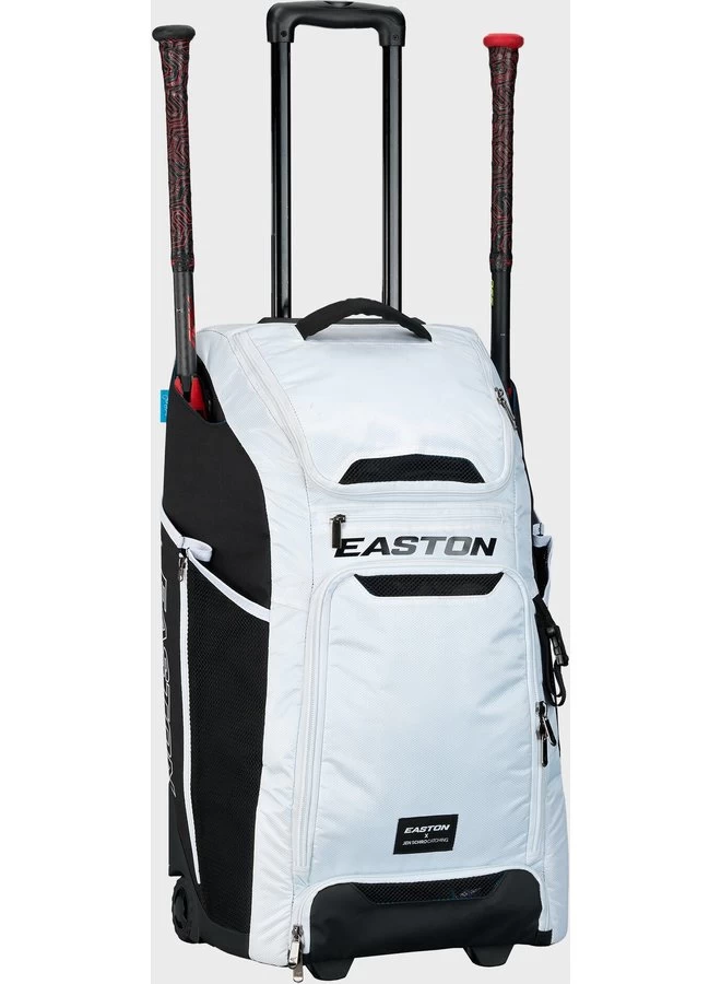2023 EASTON CATCHERS BAT & EQUIPMENT WHEELED BAG WHITE 3 2023 EASTON CATCHERS BAT & EQUIPMENT WHEELED BAG WHITE