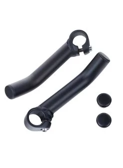 EVO, Alloy Bar Ends, Black, Pair