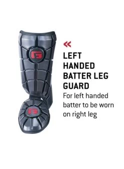 G-FORM PRO BATTERS LEG GUARD RED LEFT HAND BATTER -Sports Equipment Shop g form g form pro batters leg guard red left hand 2