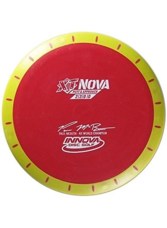 INNOVA DISC GOLF XT NOVA PUTTER LIME / RED 3 INNOVA DISC GOLF XT NOVA PUTTER LIME / RED