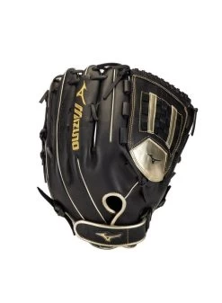 2020 MIZUNO MVP PRIME SE8 SLOWPITCH GLOVE BLACK-GOLD 14" LHT