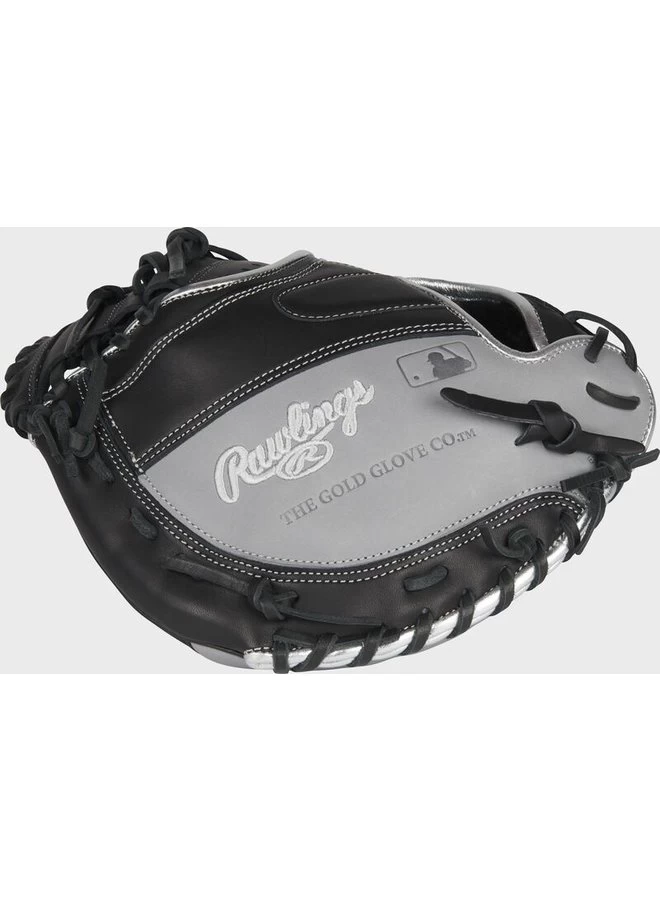 2022 RAWLINGS ENCORE SERIES CATHERS BASE MITT 32" RHT BLACK/GREY 6 2022 RAWLINGS ENCORE SERIES CATHERS BASE MITT 32" RHT BLACK/GREY - Image 4
