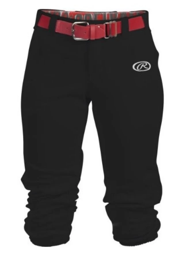 RAWLINGS WOMENS BELTED BALL PANTS 5 RAWLINGS WOMENS BELTED BALL PANTS - Image 3
