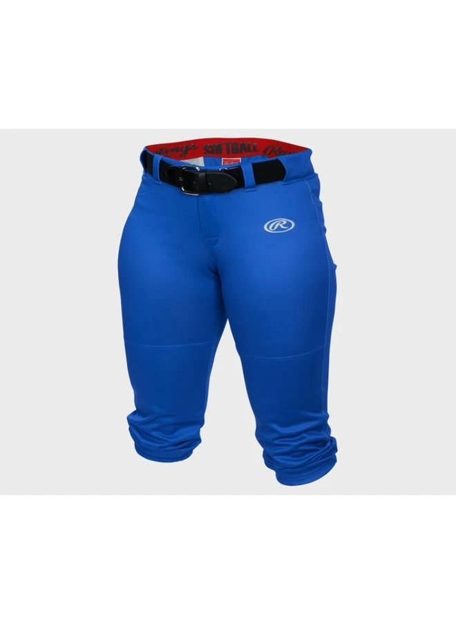 RAWLINGS WOMENS BELTED BALL PANTS 3 RAWLINGS WOMENS BELTED BALL PANTS