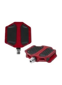 SHIMANO PEDAL, PD-EF205, FLAT, W/O REFLECTOR, RED
