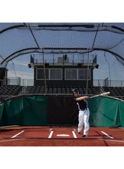 Sportwheels 12' X 6' Clay Batting Mat Pro (Lined) -Sports Equipment Shop sportwheels 12 x 6 clay batting mat pro lined 3