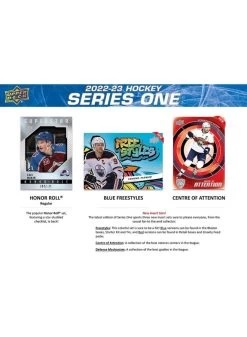 2022 - 2023 UPPER DECK SERIES ONE HOCKEY CARDS PER PACK -Sports Equipment Shop upper deck 2022 2023 upper deck series one hockey 2