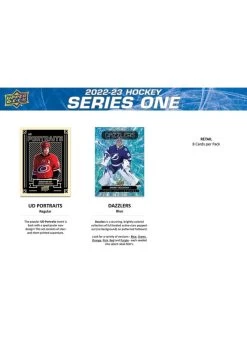2022 - 2023 UPPER DECK SERIES ONE HOCKEY CARDS PER PACK -Sports Equipment Shop upper deck 2022 2023 upper deck series one hockey 3