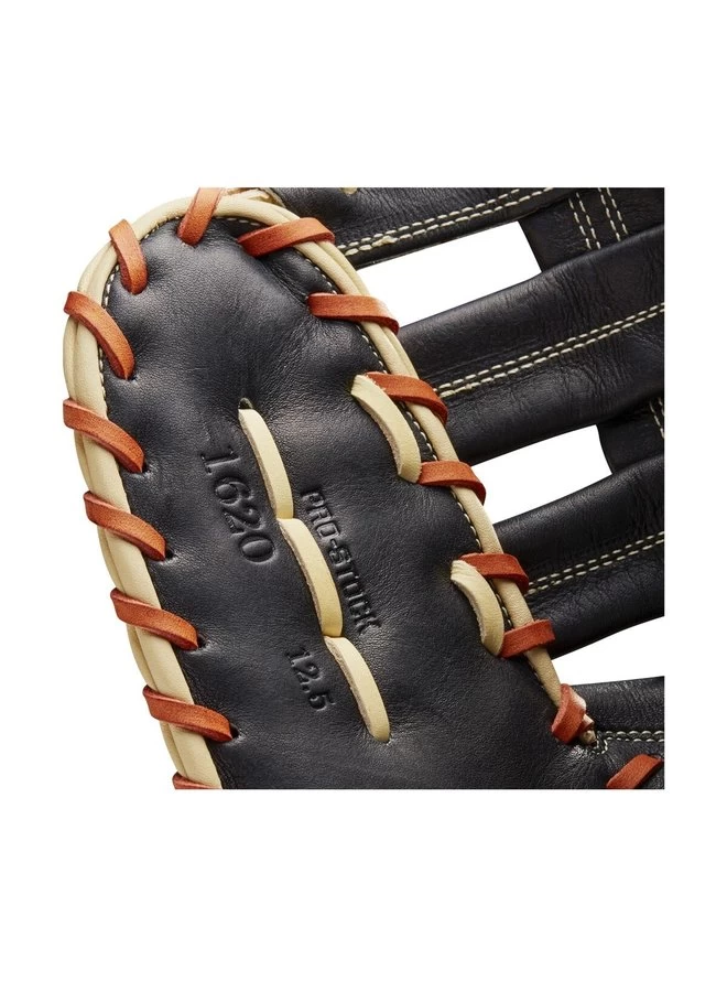 2021 WILSON A2000 1620 SUPERSKIN 12.5" FIRSTBASE GLOVE BLACK/BLONDE 6 2021 WILSON A2000 1620 SUPERSKIN 12.5" FIRSTBASE GLOVE BLACK/BLONDE - Image 4