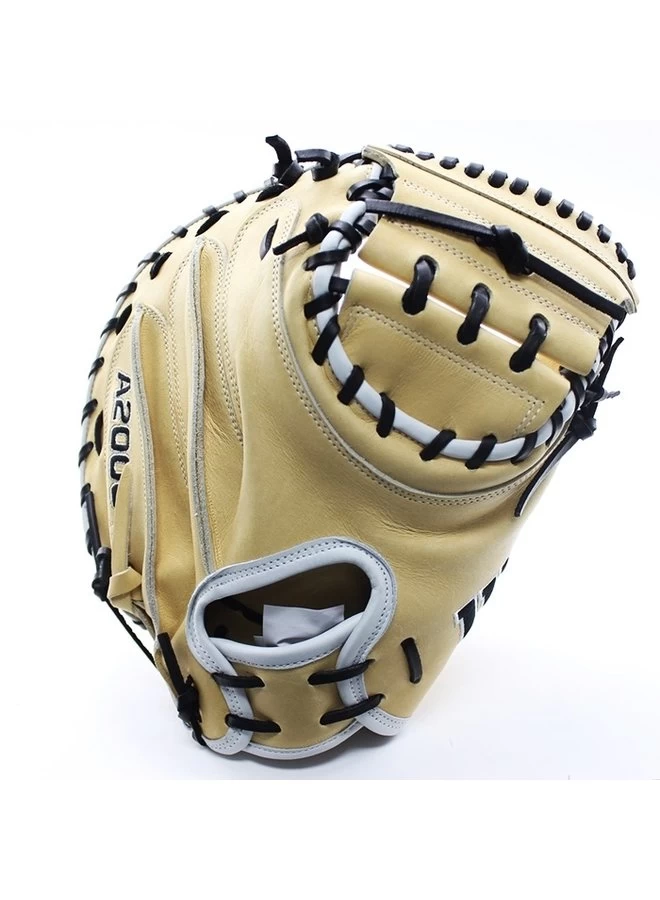 2021 WILSON A2000 CM33 CATCHER'S MITT 33" BLONDE/BLACK 3 2021 WILSON A2000 CM33 CATCHER'S MITT 33" BLONDE/BLACK