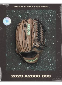 2023 WILSON A2000 D33 GLOVE 11.75" GLOVE GOTM JAN COAL BUFFED -Sports Equipment Shop wilson 2023 wilson a2000 d33 glove 1175 glove gotm 3