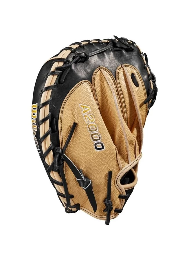 2023 WILSON A2000 SUPERSKIN 1790 (C ) CATCHER MITT 34" BLACK-BLONDE SS-YELLOW 5 2023 WILSON A2000 SUPERSKIN 1790 (C ) CATCHER MITT 34" BLACK-BLONDE SS-YELLOW - Image 3
