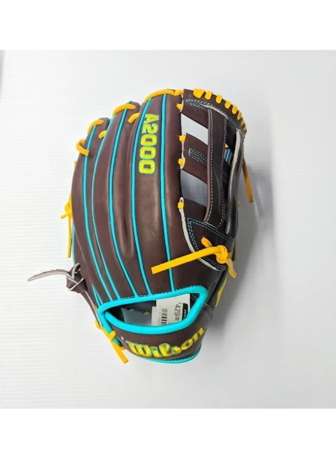 Wilson A2000 12″ DW5 Pattern GOTM Feb 2022 Dark Brown / Teal /Yel RHT 3 Wilson A2000 12″ DW5 Pattern GOTM Feb 2022 Dark Brown / Teal /Yel RHT